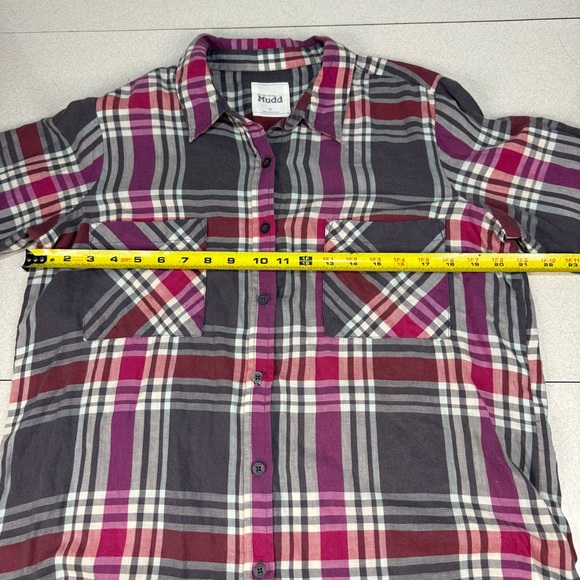Mudd Multicolor Plaid Button Down Shirt - Picture 8 of 9